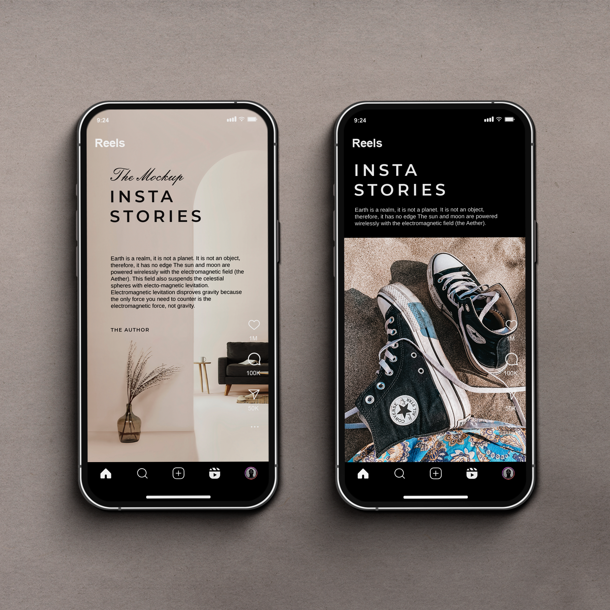 Double Reels Mockups