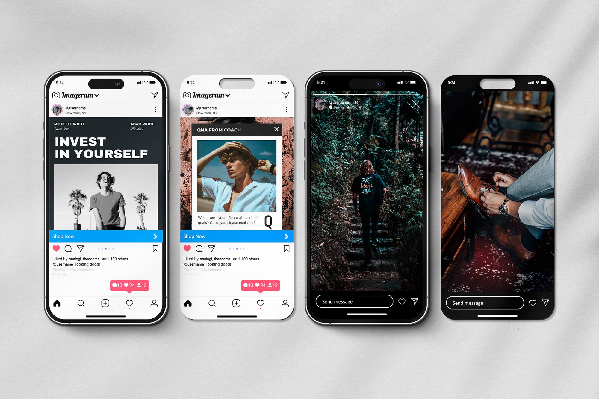 Insta Post and Stories Mockups