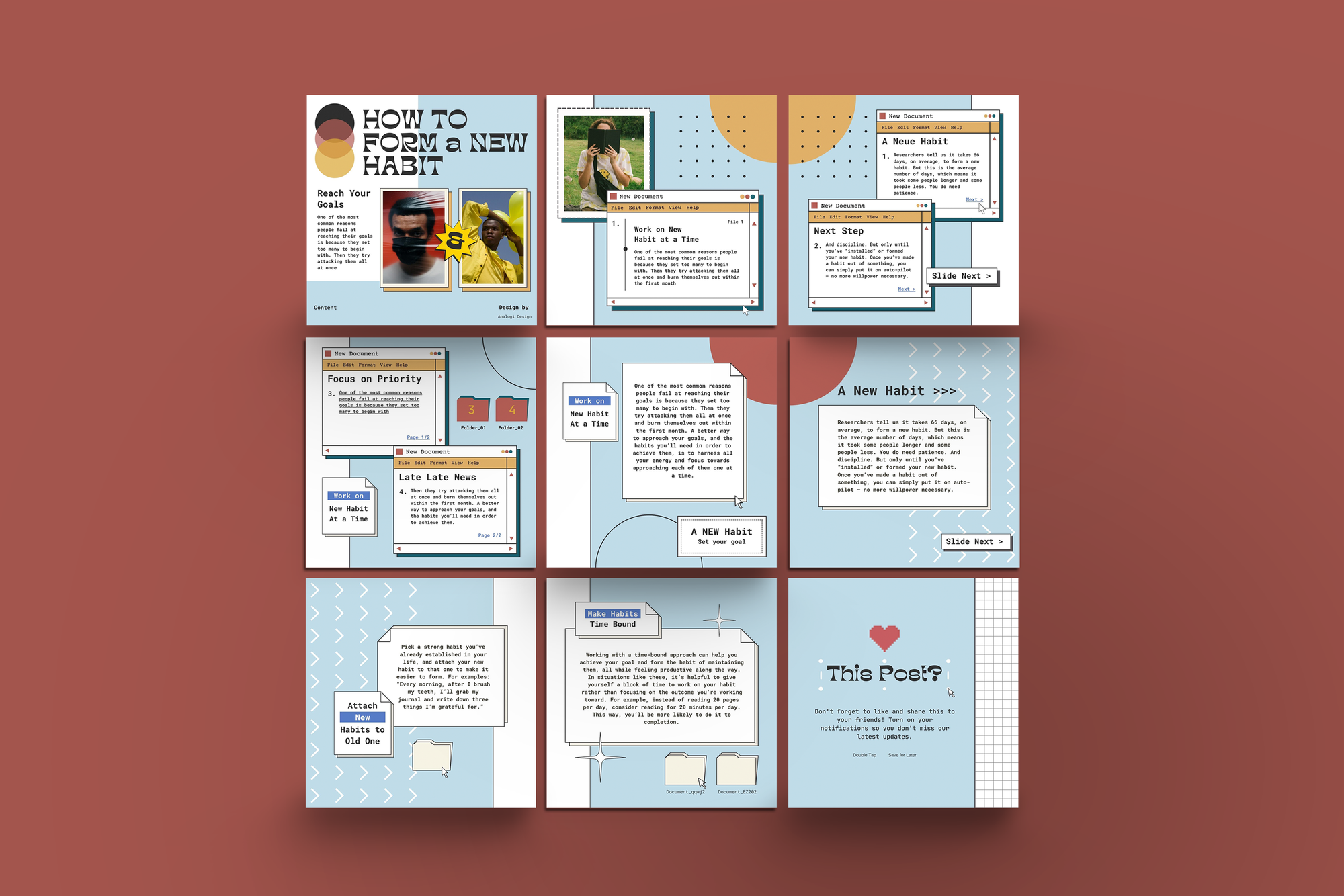 Retro Carousel Instagram Posts