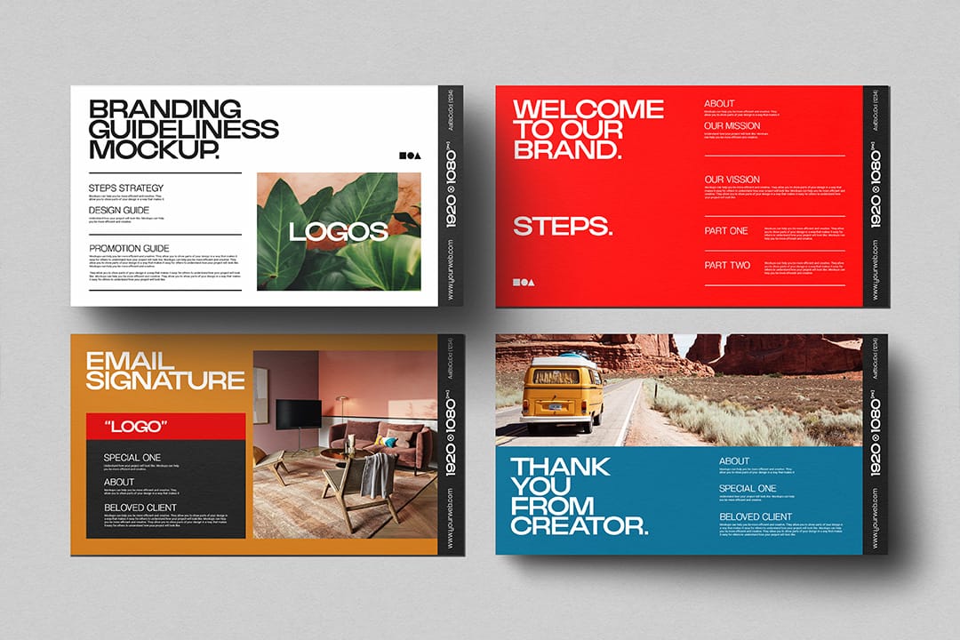 Brand Guideliness Mockups