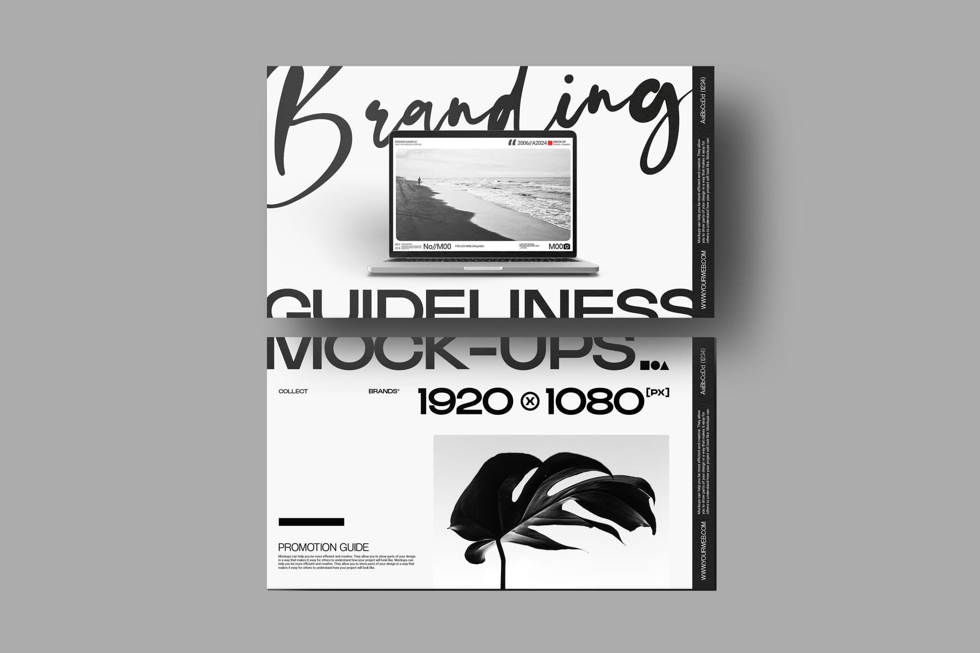 Branding Guideliness Mockups