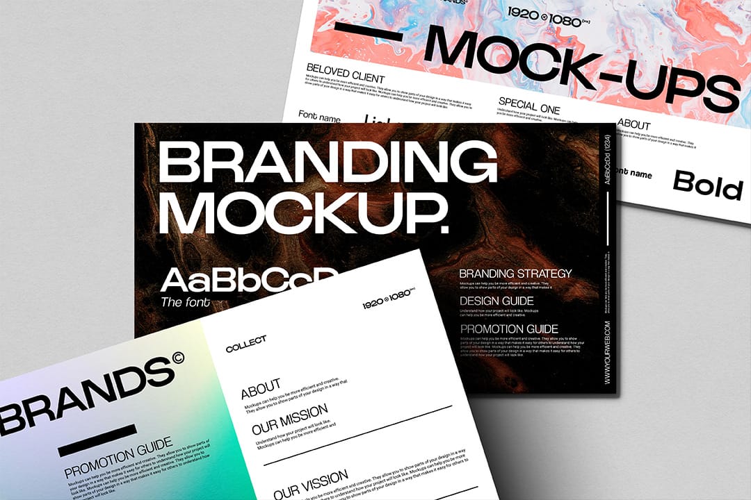 Branding Guidliness Mockups