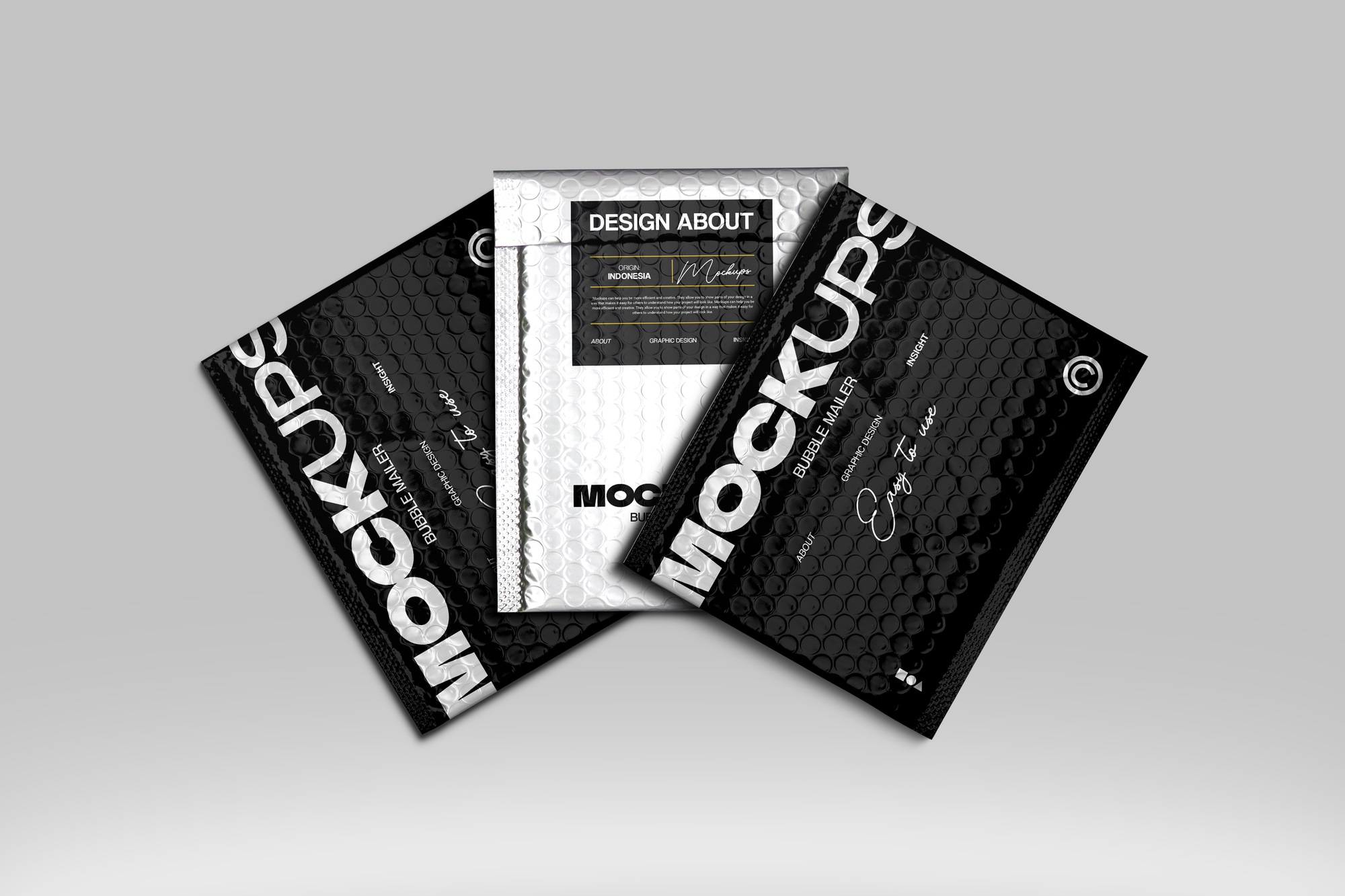 Bubble Mailer Packaging Mockups