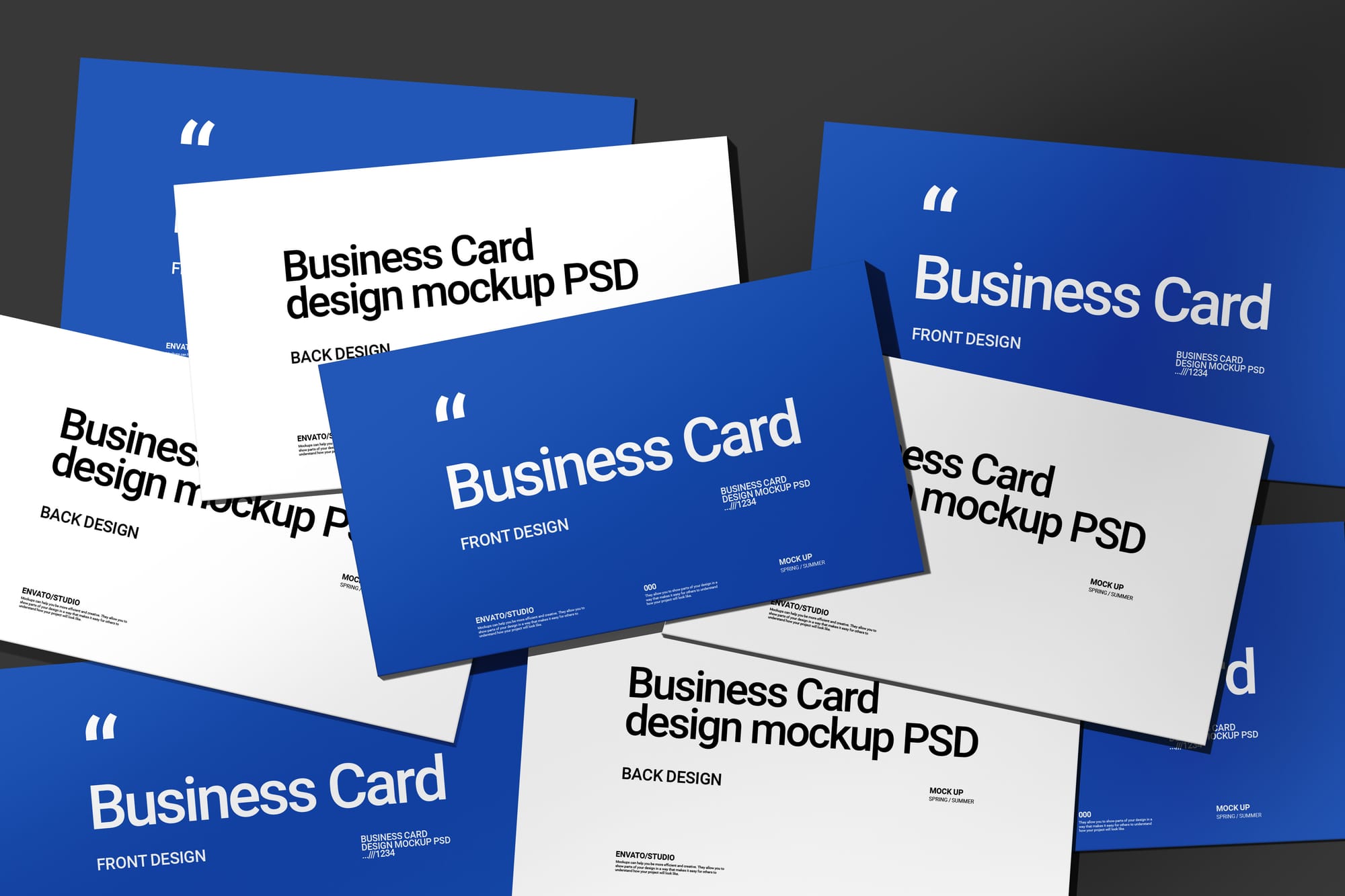 Business Card Collage Mockups