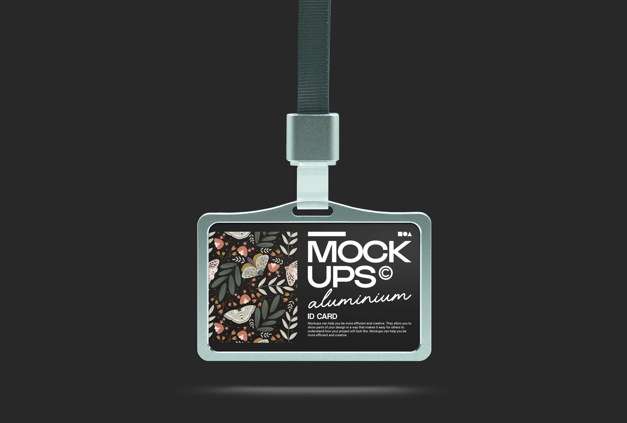 Landscape Aluminium ID Card Mockups