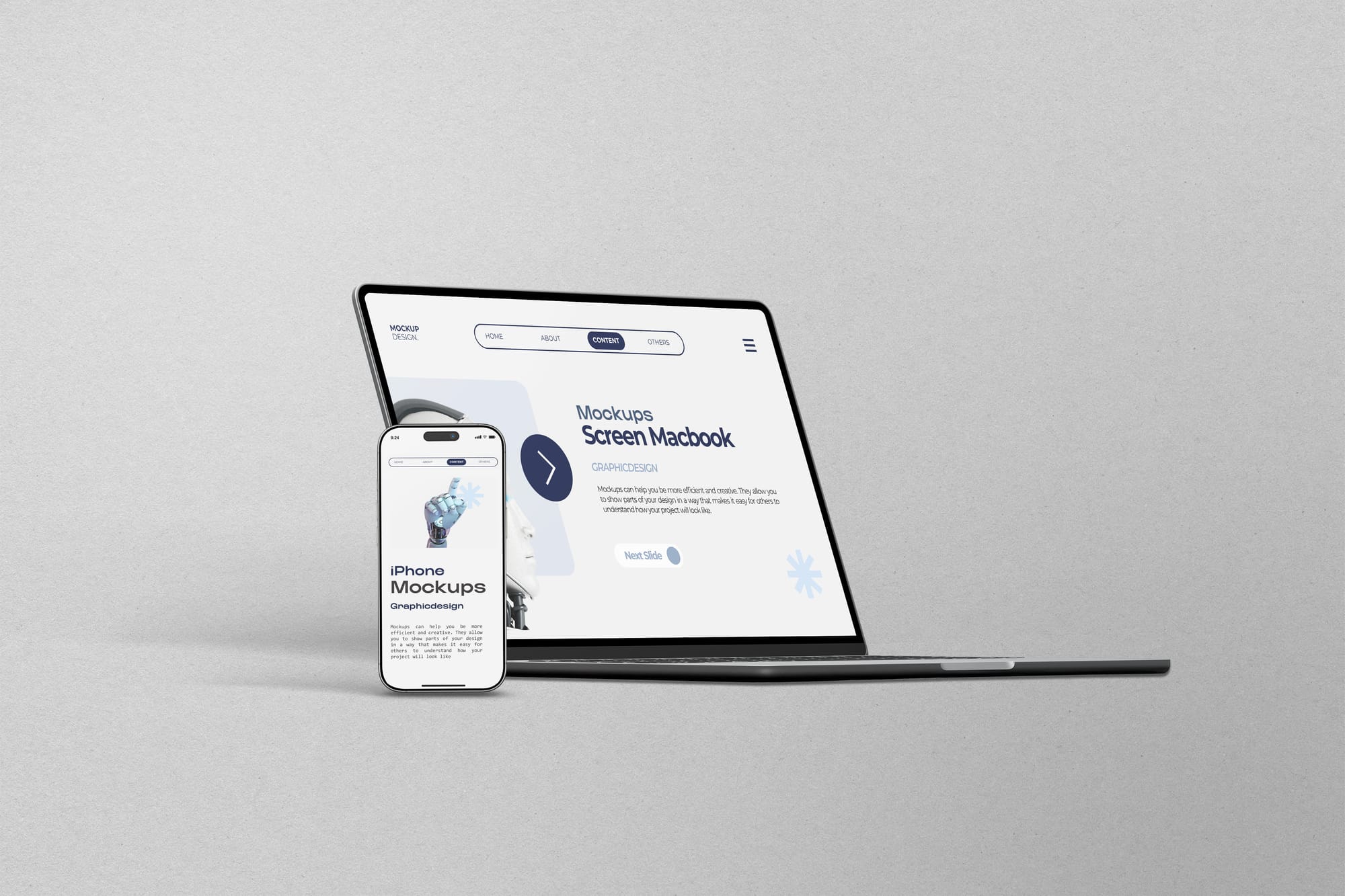 Macbook and iPhone Mockups