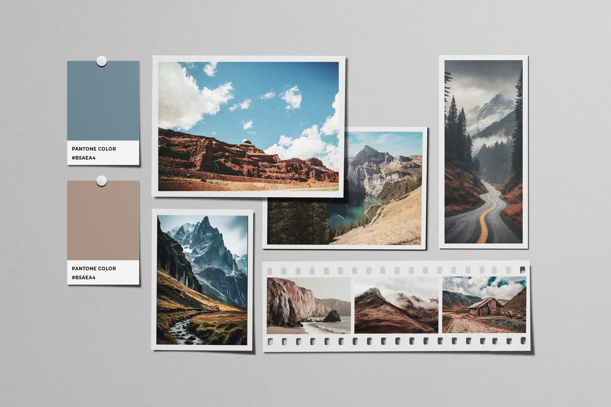 Polaroid Moodboard Mockups