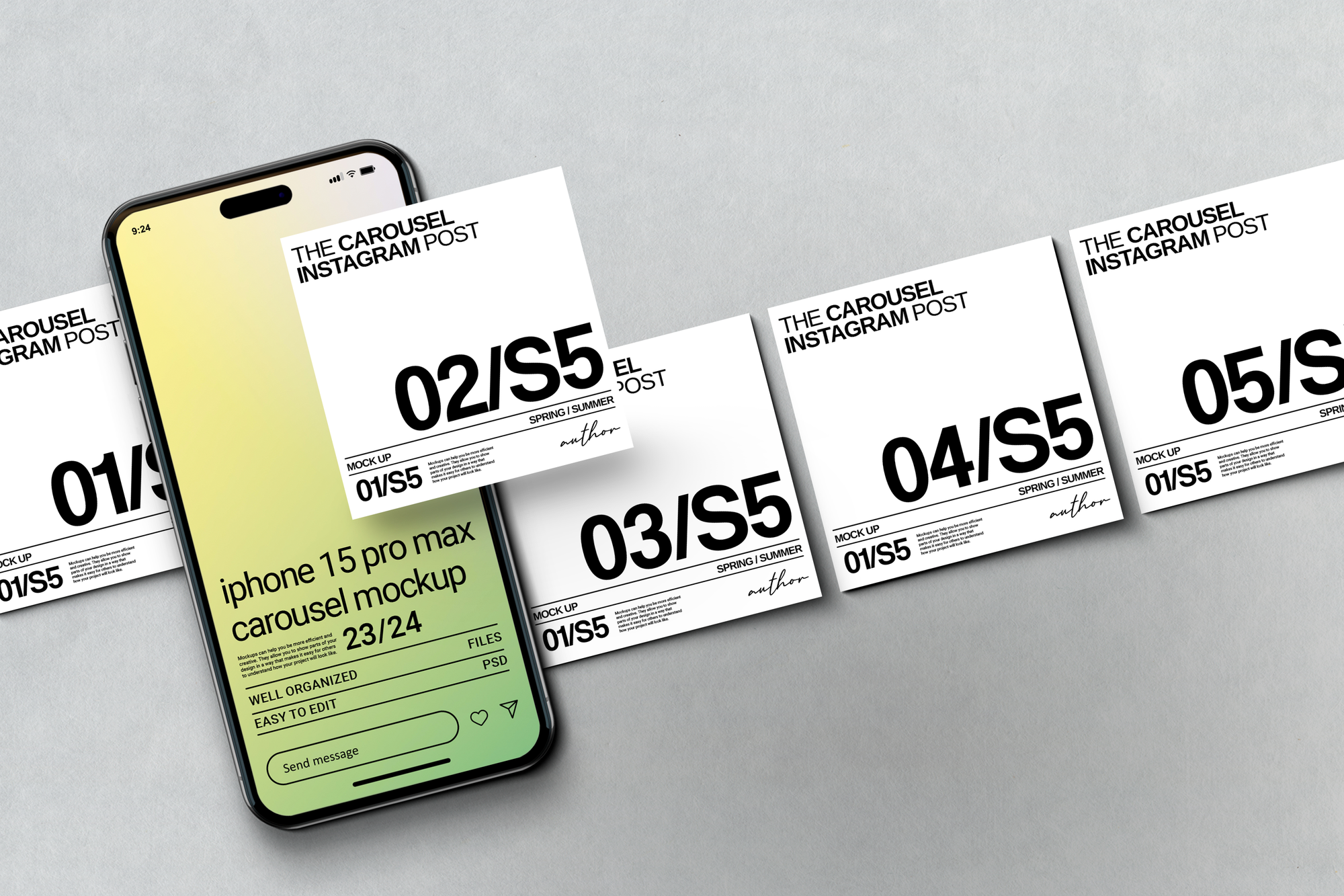 Instagram Carousel Mockups