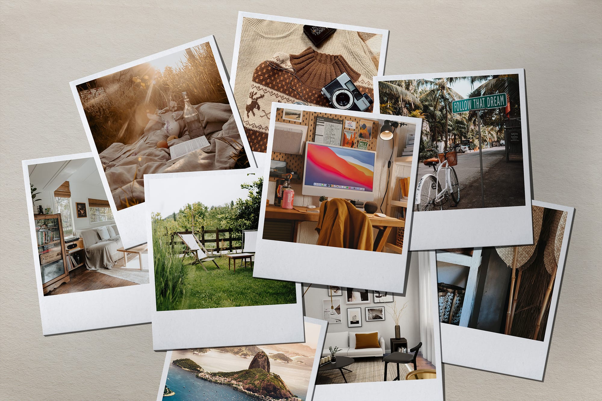 Polaroid Collage Mockups