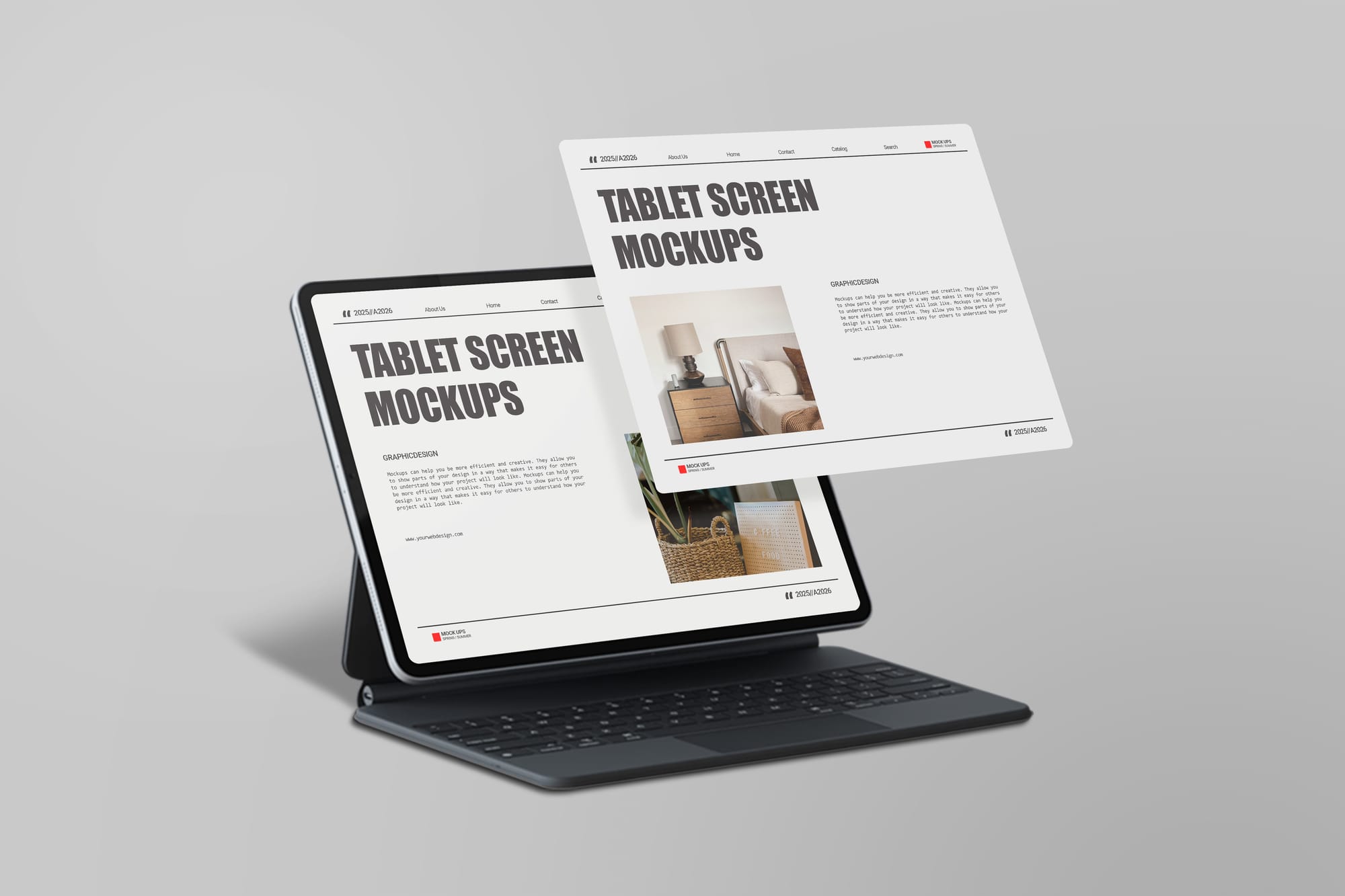 Tablet Screen Mockups