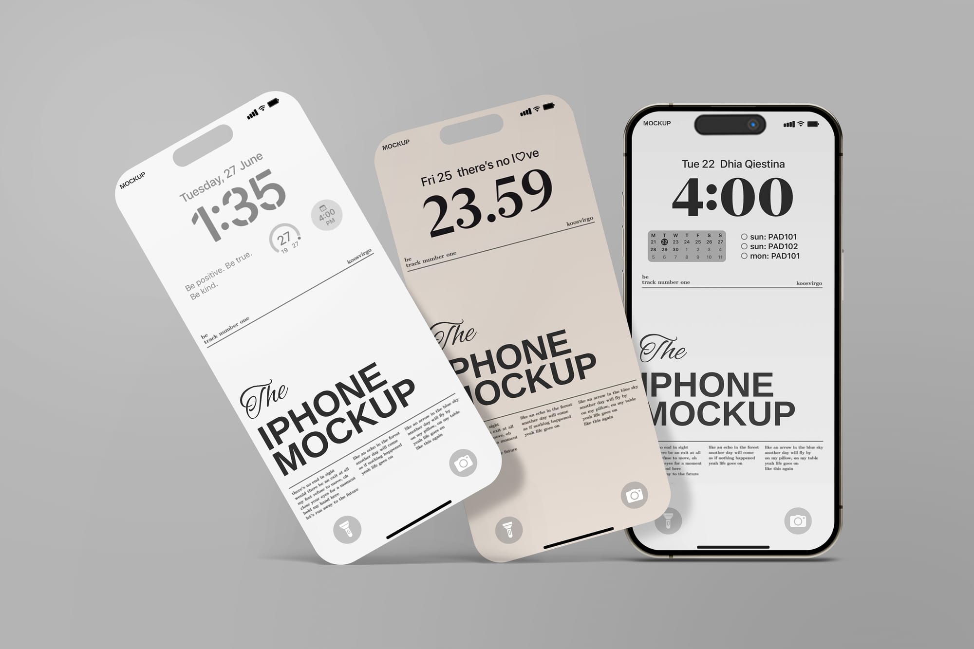 iPhone 16 Screen Mockups