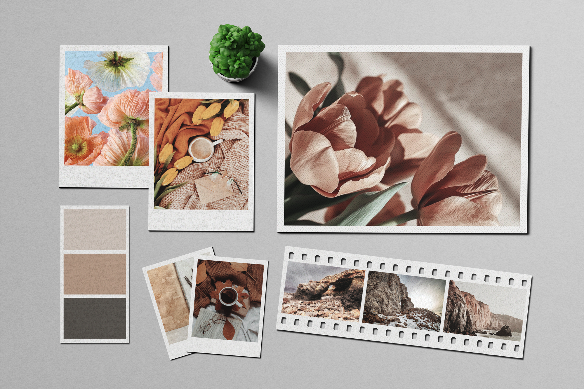 Polaroid Photo Collage Mockups