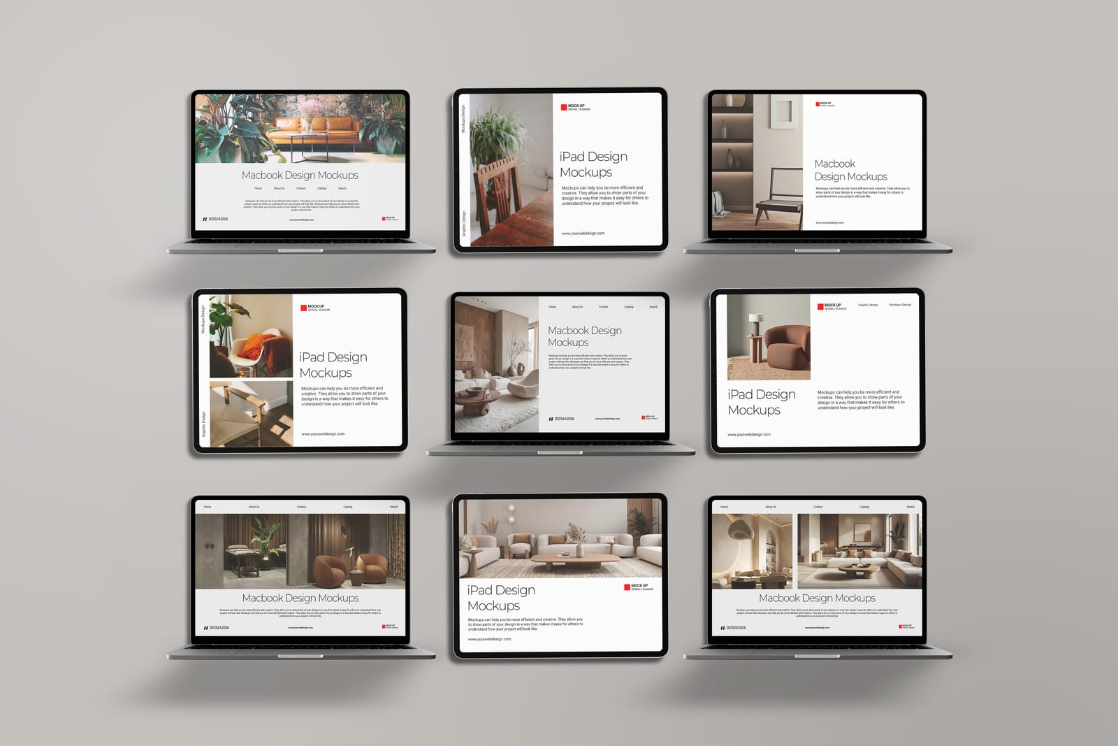 Macbook and iPad Mockups post image