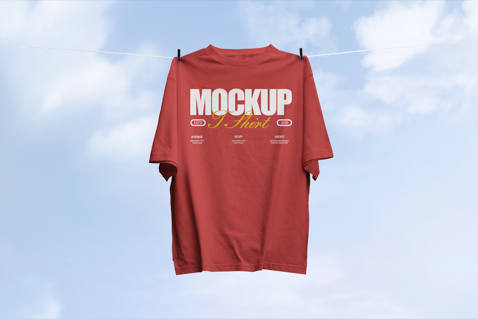 Oversize Floating T-Shirt Mockups post image